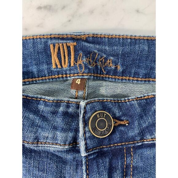 KUT FROM THE KLOTH Katy Boyfriend Shorts 4 Denim 30"x6.5" Cut-Off KS757MA4R NWT - Picture 7 of 7